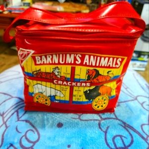 Vintage vinyl English Barnum's Crackers Lunch Box